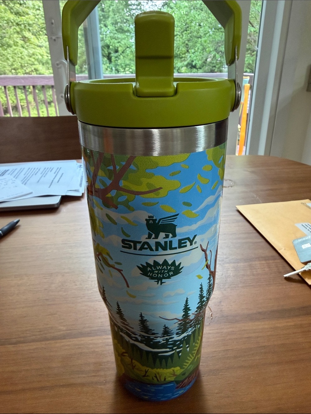 Stanley Green and Blue Scenic Adventure Insulated Tumbler